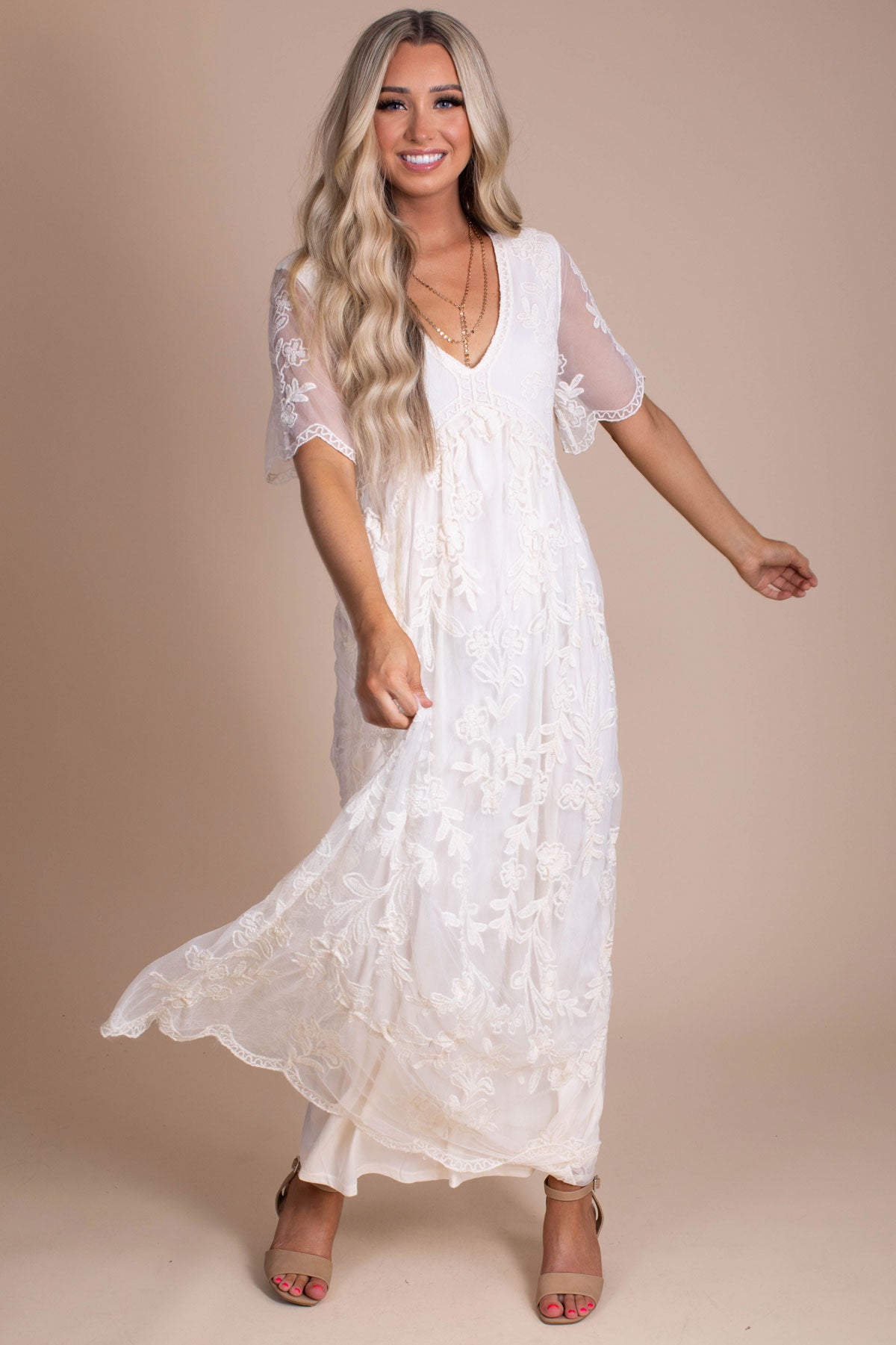 Unstoppable Lace Maxi Dress