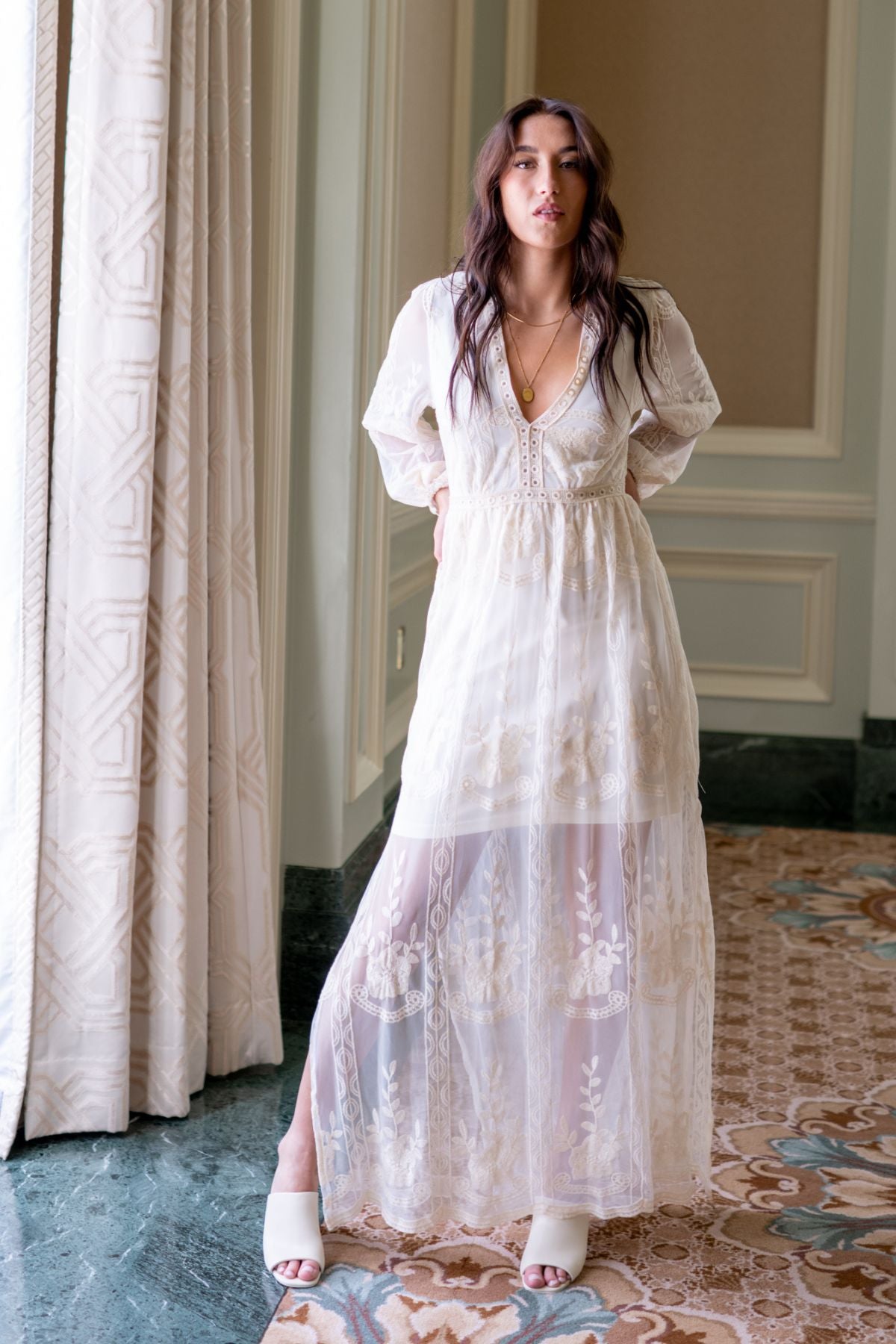 Diana Lace Maxi Dress