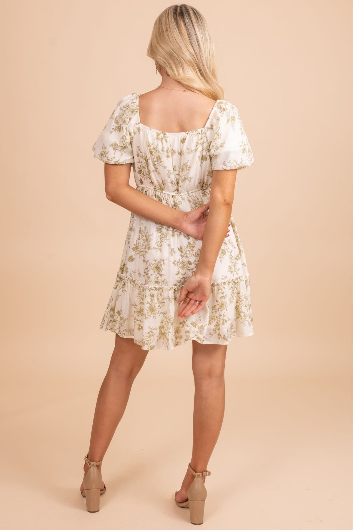 Down to Earth Floral Mini Dress