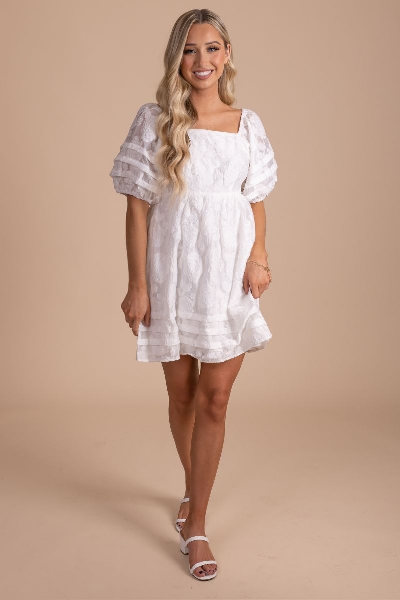 Leave A Mark Textured Mini Dress