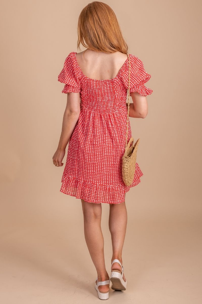 Picnic Date Gingham Mini Dress