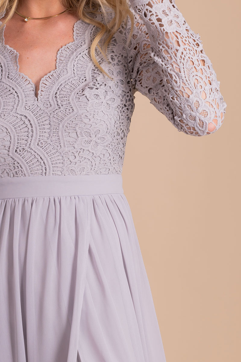 To The Moon and Back Lace Maxi Dress