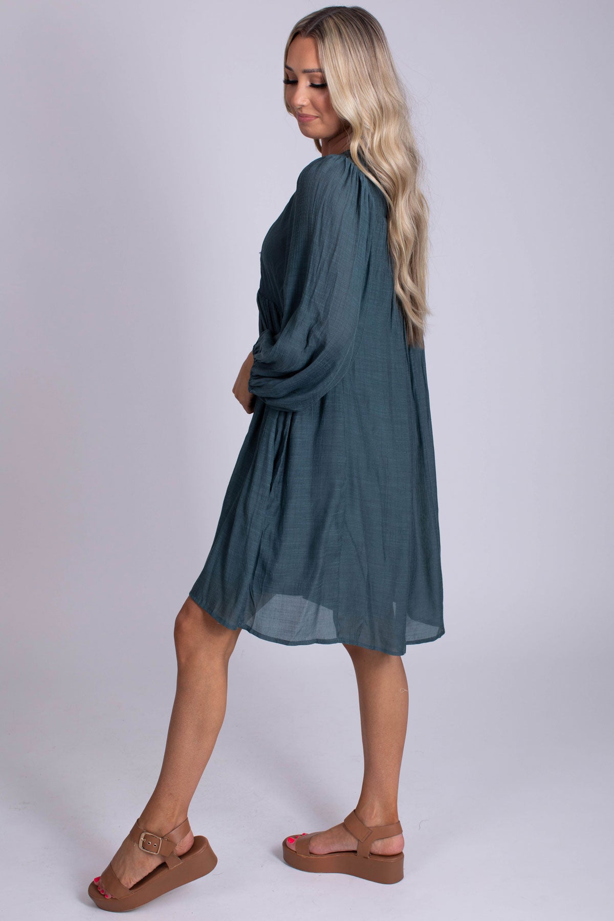 Find A Way Long Sleeve Mini Dress
