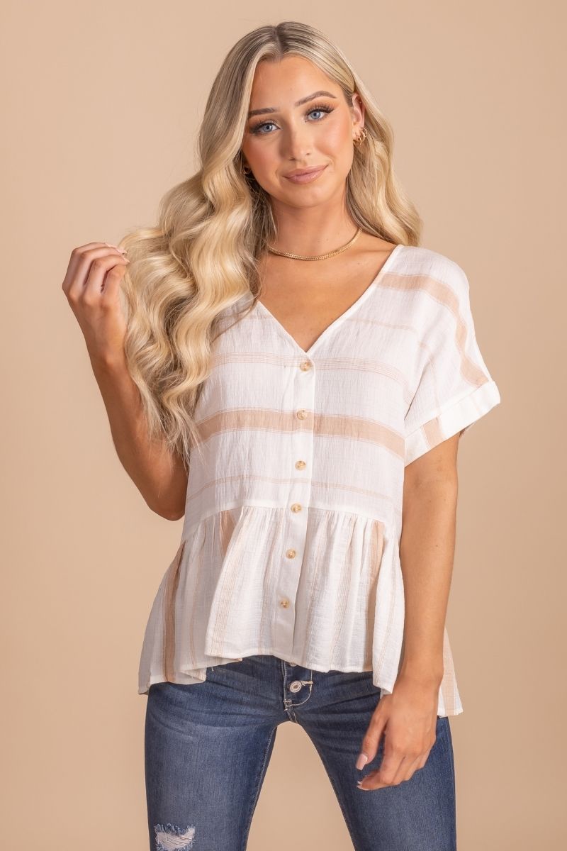 Bright Eyes Button-Up Top