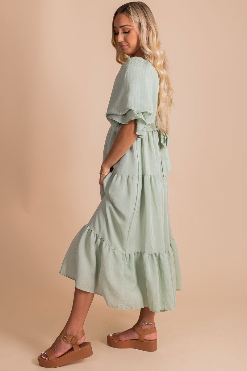 Wishes Come True Tiered Maxi Dress