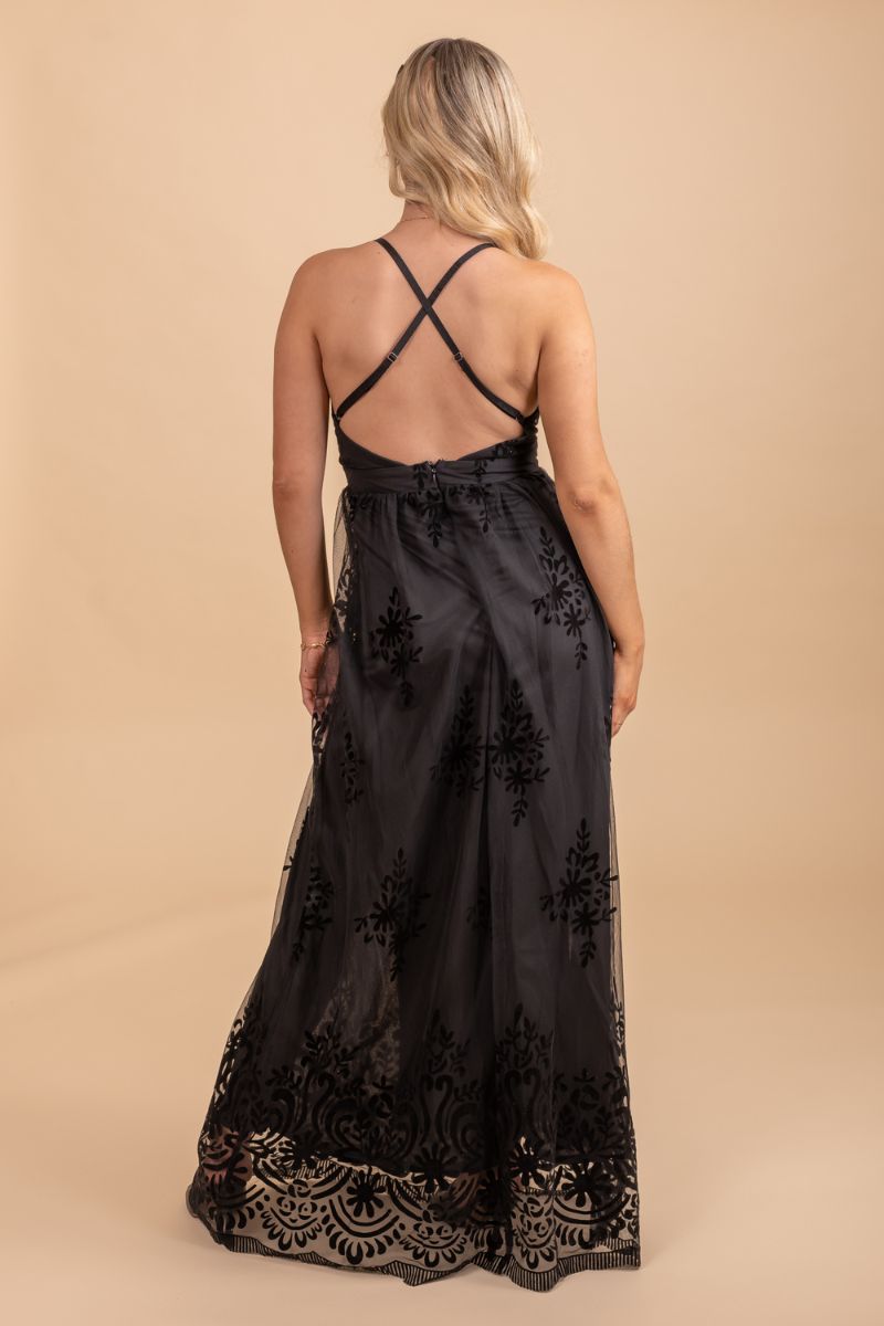 Do It With Love Mesh Maxi Dress
