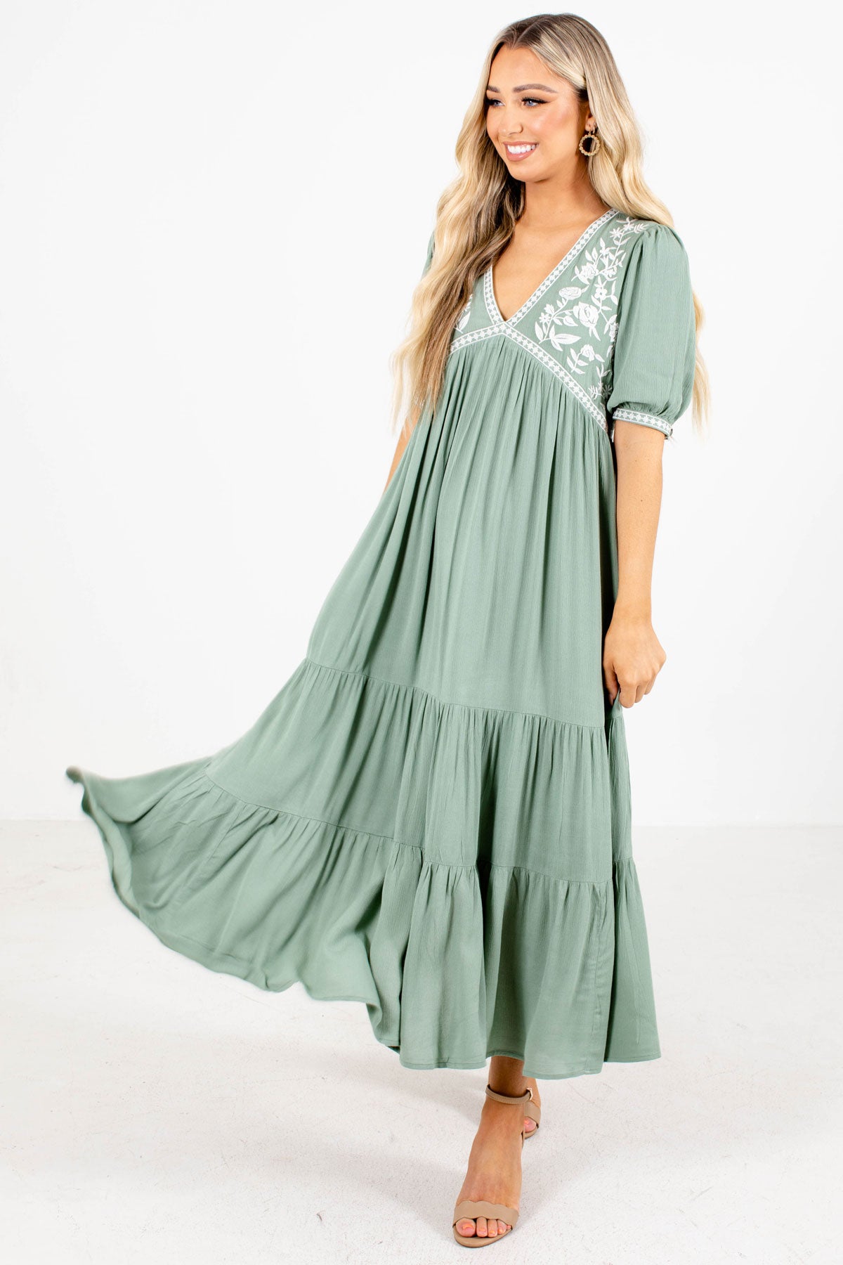 Fresh Flowers Maxi Dress