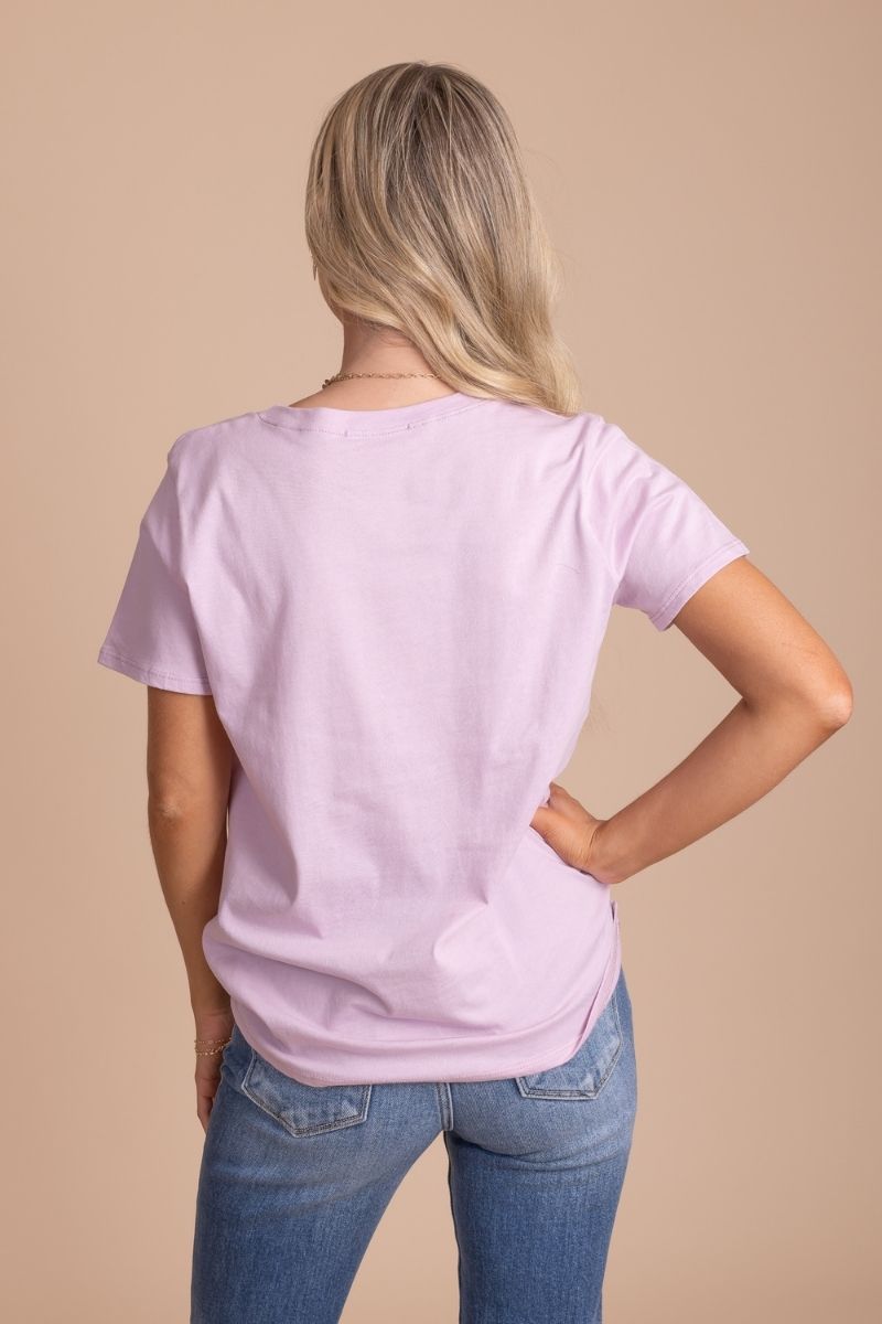Stay Wild Graphic Tee - Light Purple