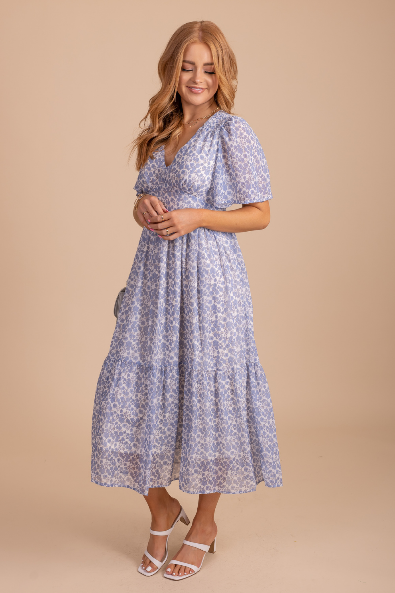 Beautiful Today Floral Midi Dress