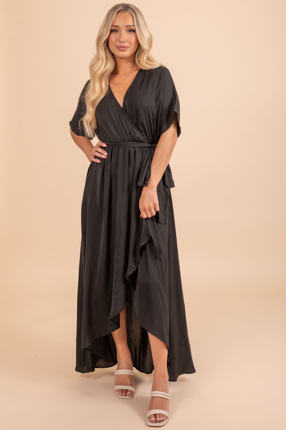 Stand Out Maxi Wrap Dress