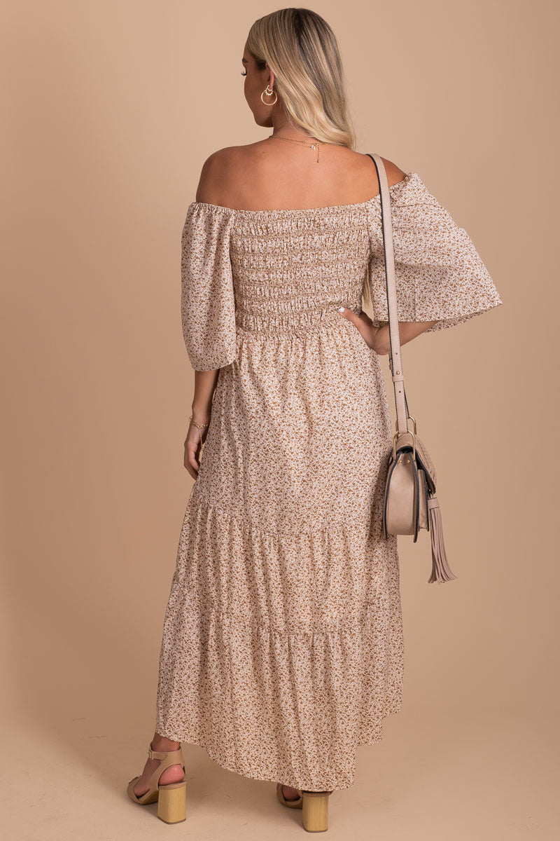 Oakley Floral Tiered Midi Dress