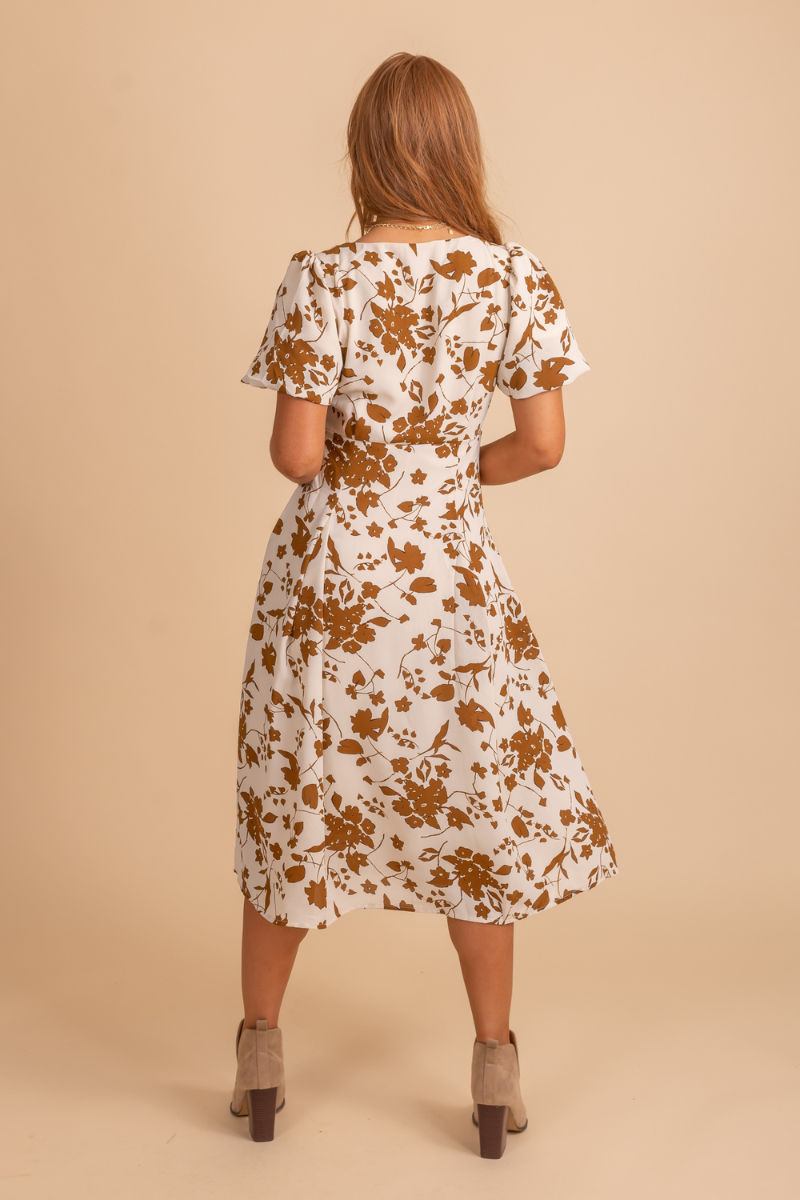 Soul Full Of Sunshine V-Neck Midi Dress