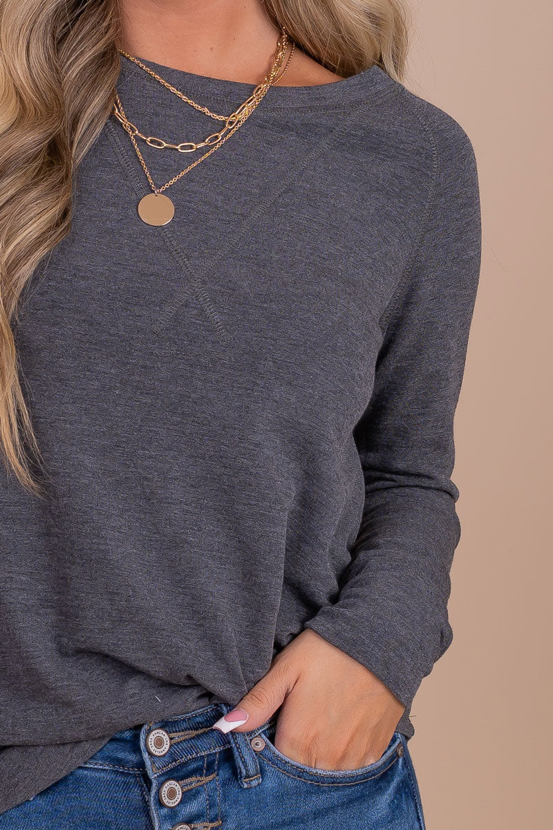 Keep Me In Mind Long Sleeve Top