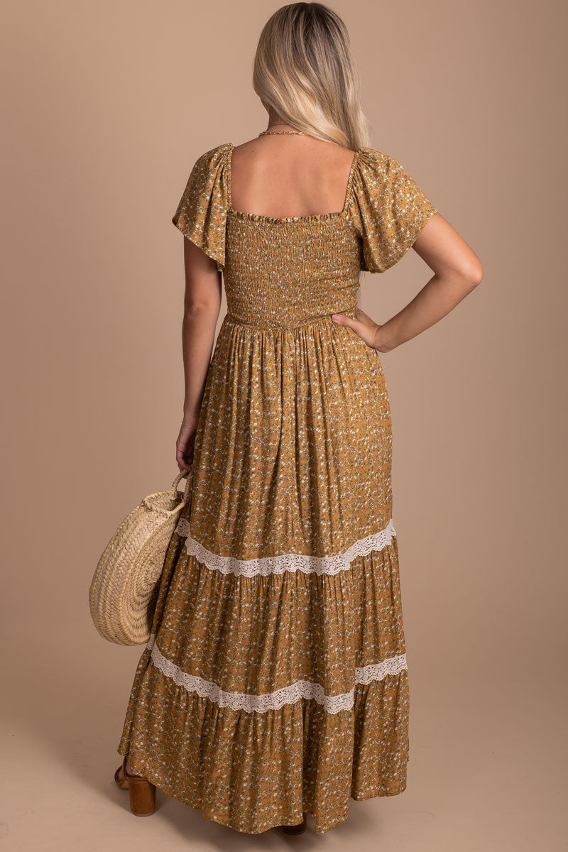 Spring in Your Step Floral Maxi Dress