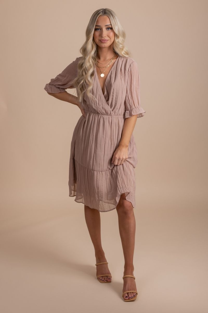 On The List Knee-Length Dress