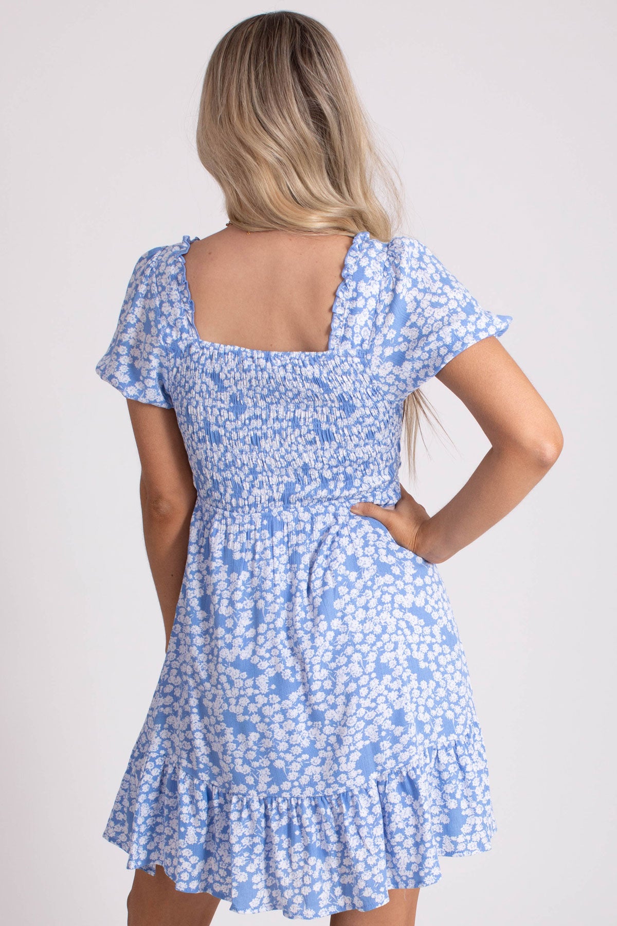 I Choose You Floral Mini Dress