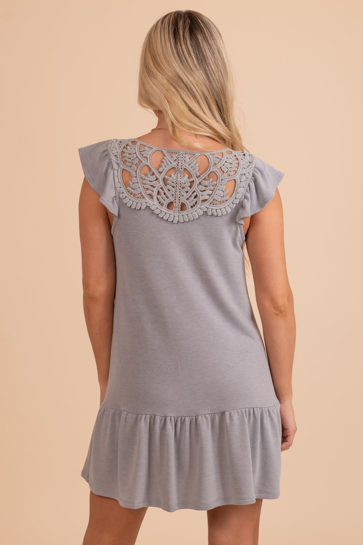 Olive Branch Crochet Mini Dress