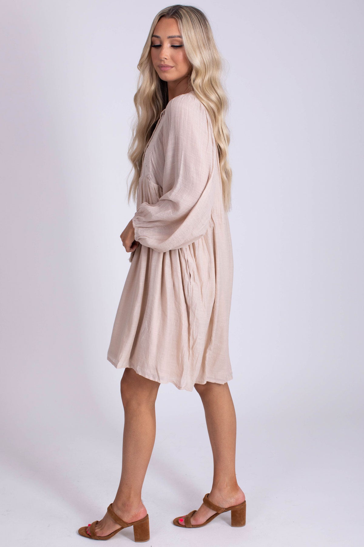 Find A Way Long Sleeve Mini Dress