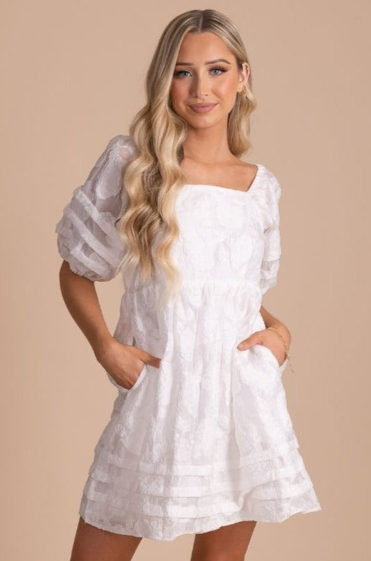 Leave A Mark Textured Mini Dress