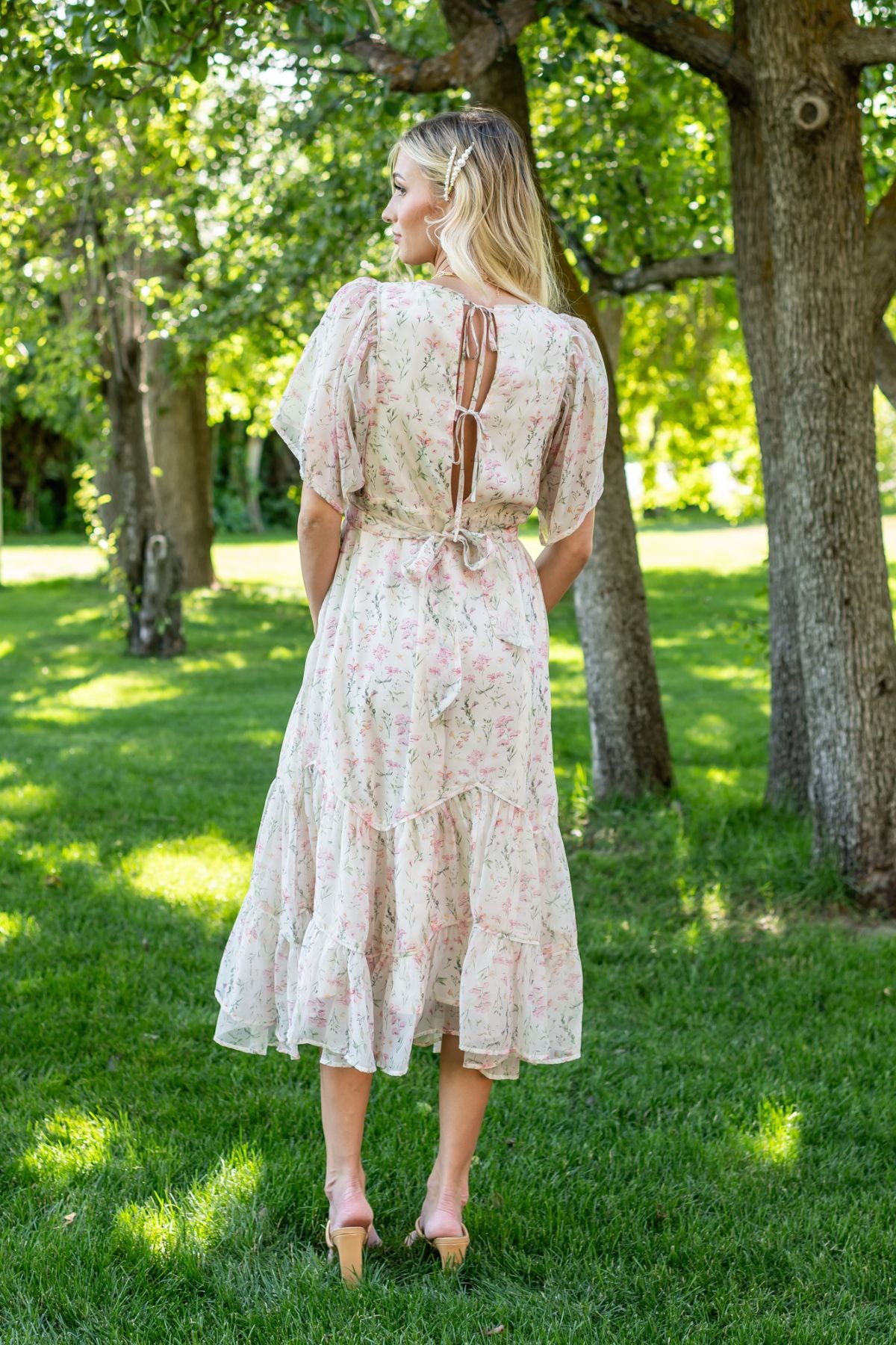 Dahlia Floral Midi Dress