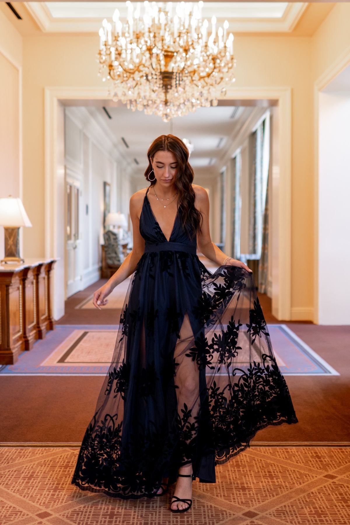 Adela Lace Maxi Dress