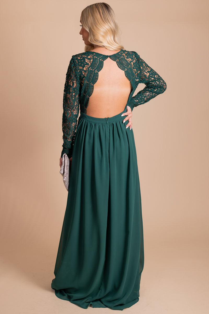 To The Moon and Back Lace Maxi Dress
