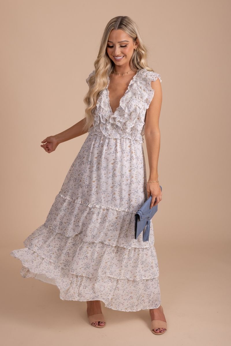 New Romance Ruffle Maxi Dress