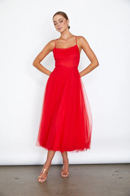 Tulle Ballerina Midi Dress