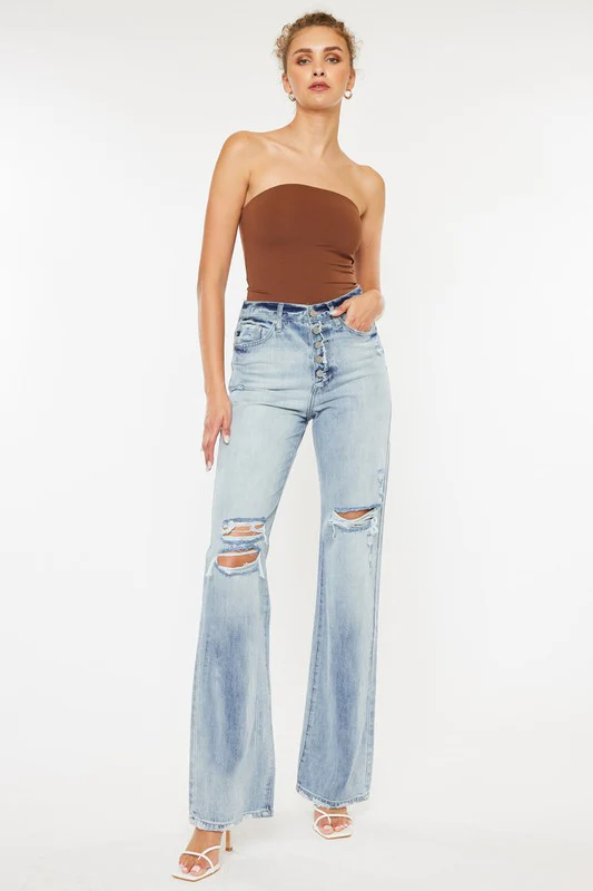 Kan Can Ultra High Rise 90's Flare Jeans