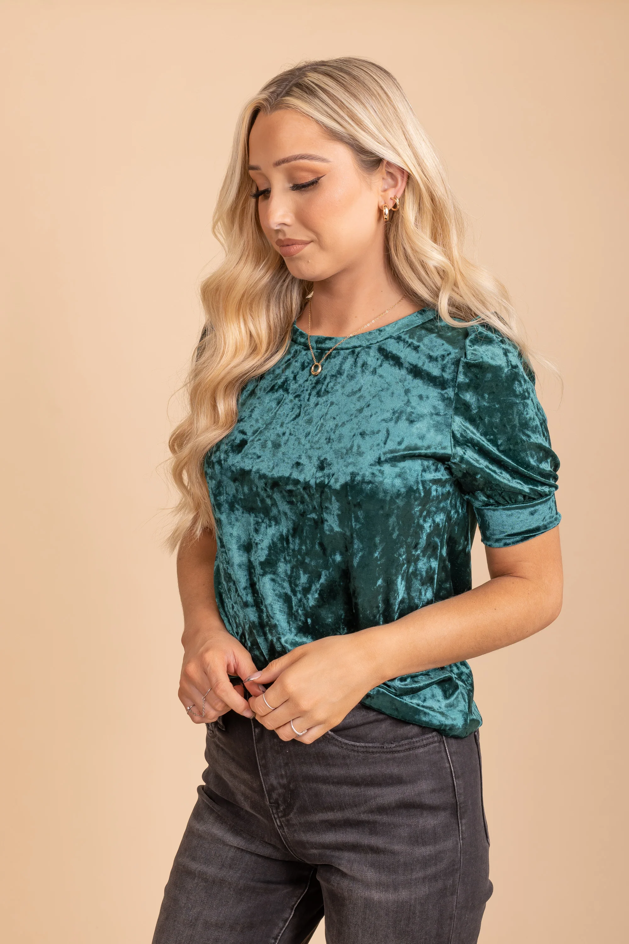 Something Beautiful Velvet Top