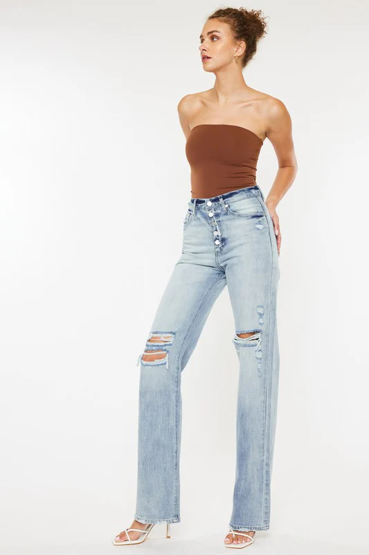 Kan Can Ultra High Rise 90's Flare Jeans