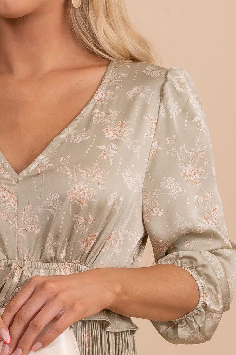 Taking Me Back Floral Midi Dress