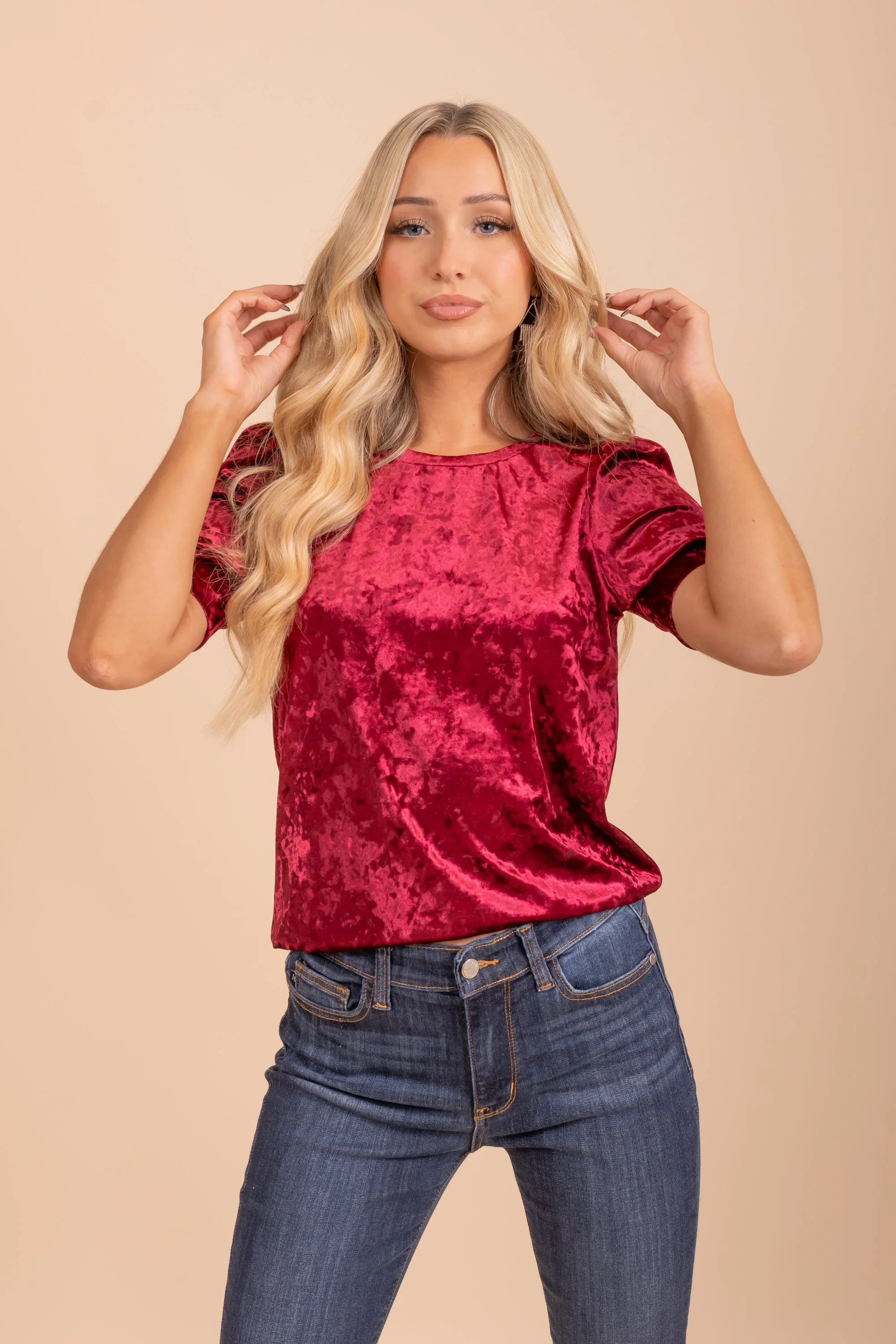 Something Beautiful Velvet Top