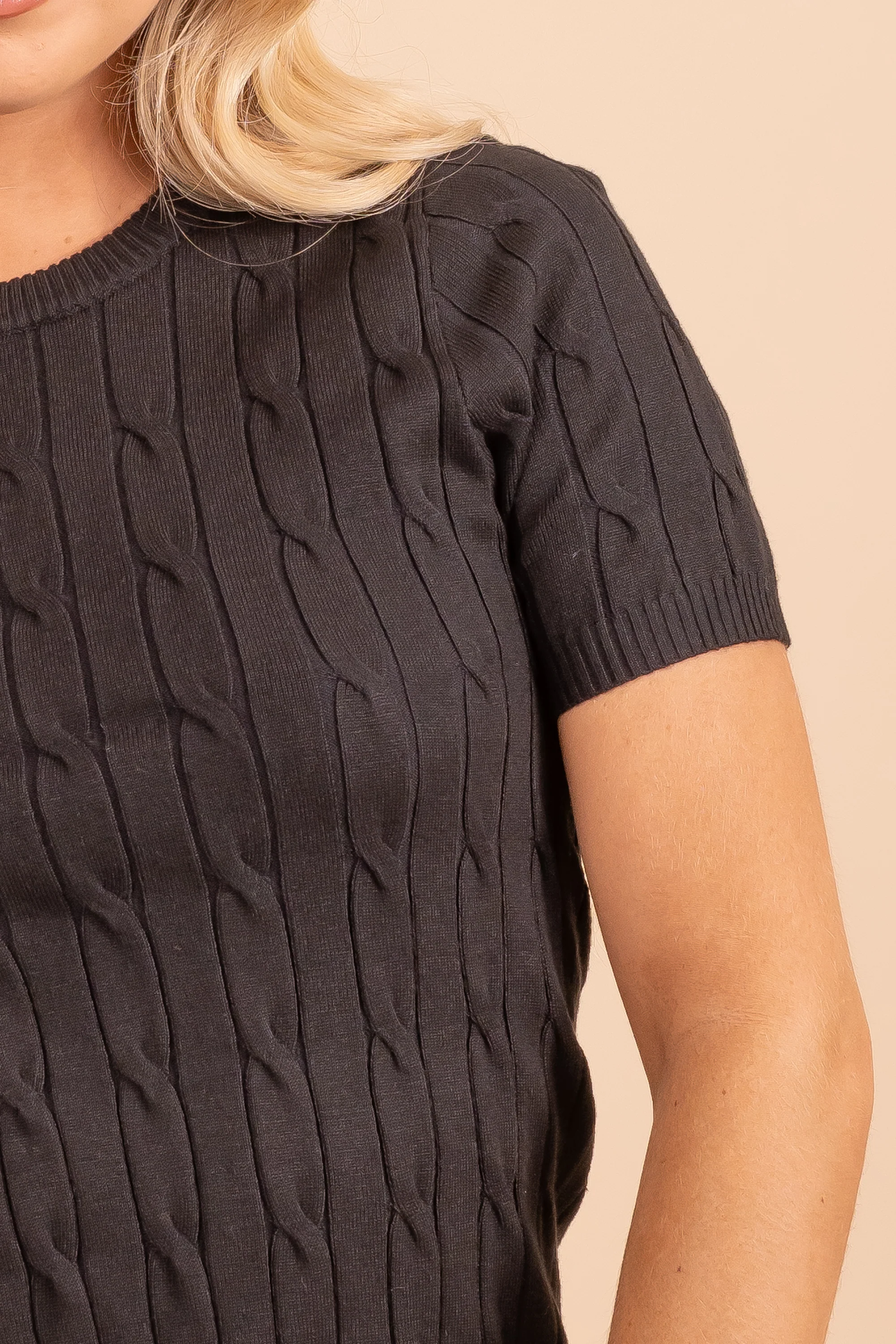 Short Sleeve Sweater Top