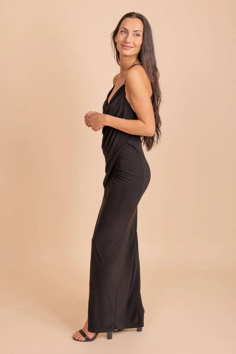 Nightfall Glamour Maxi Dress