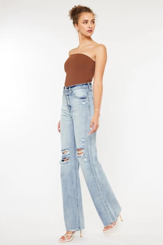Kan Can Ultra High Rise 90's Flare Jeans