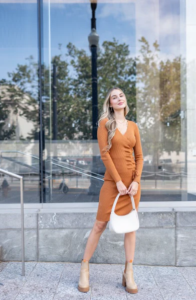 Paige Ribbed Midi Dress