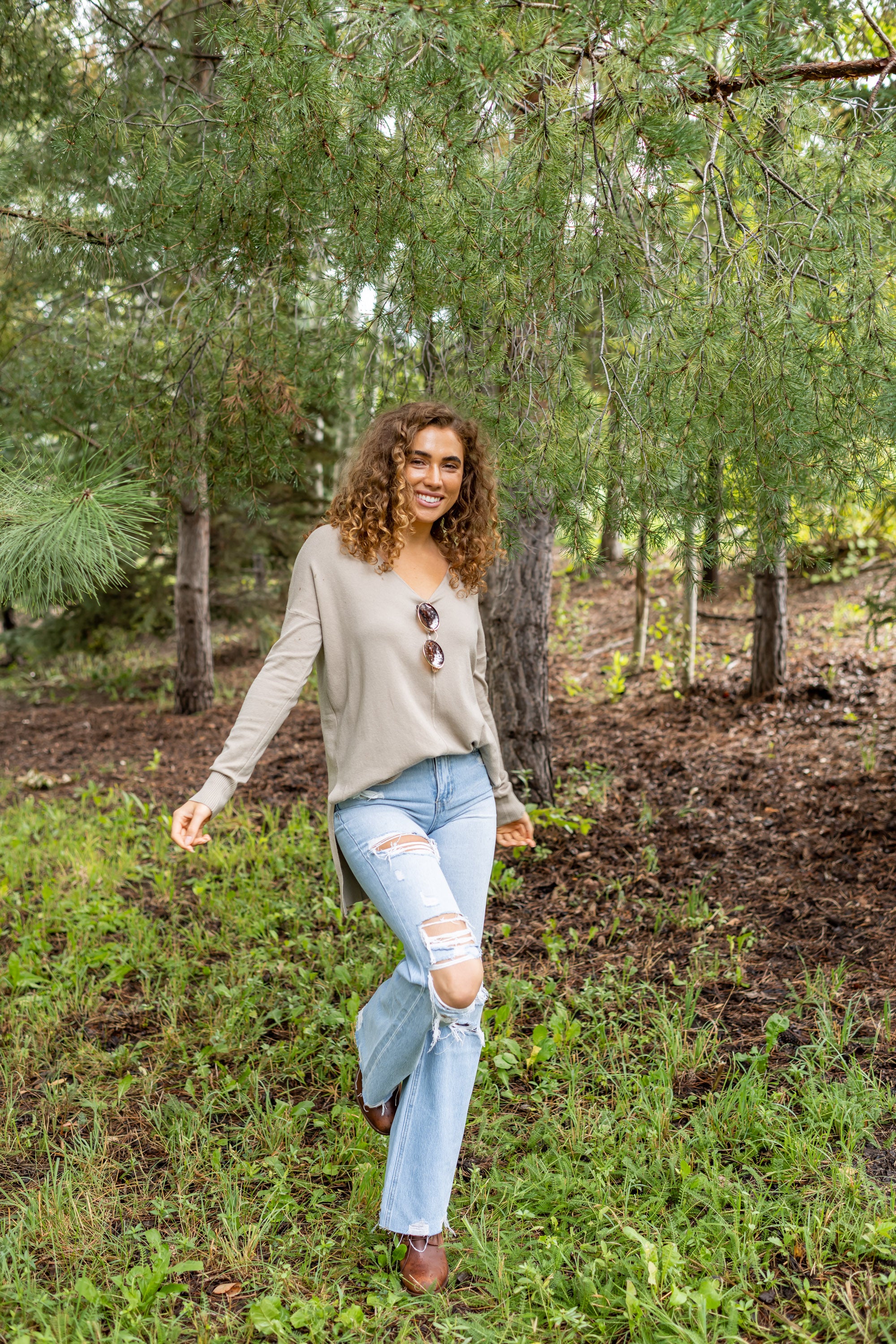 Stay Cozy Oversized V-neck Sweater