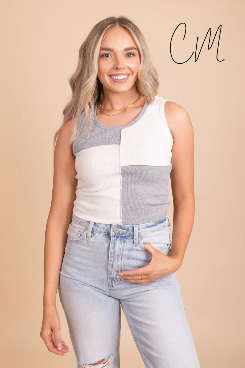 Edgy Essentials Color Block Tank Top