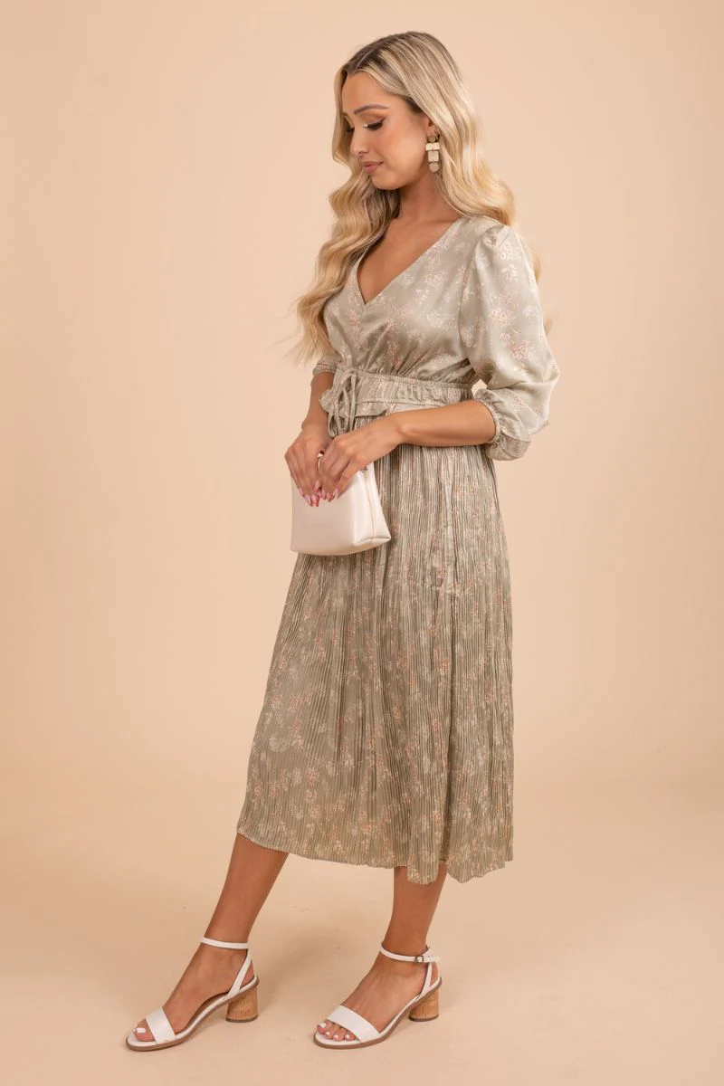 Taking Me Back Floral Midi Dress