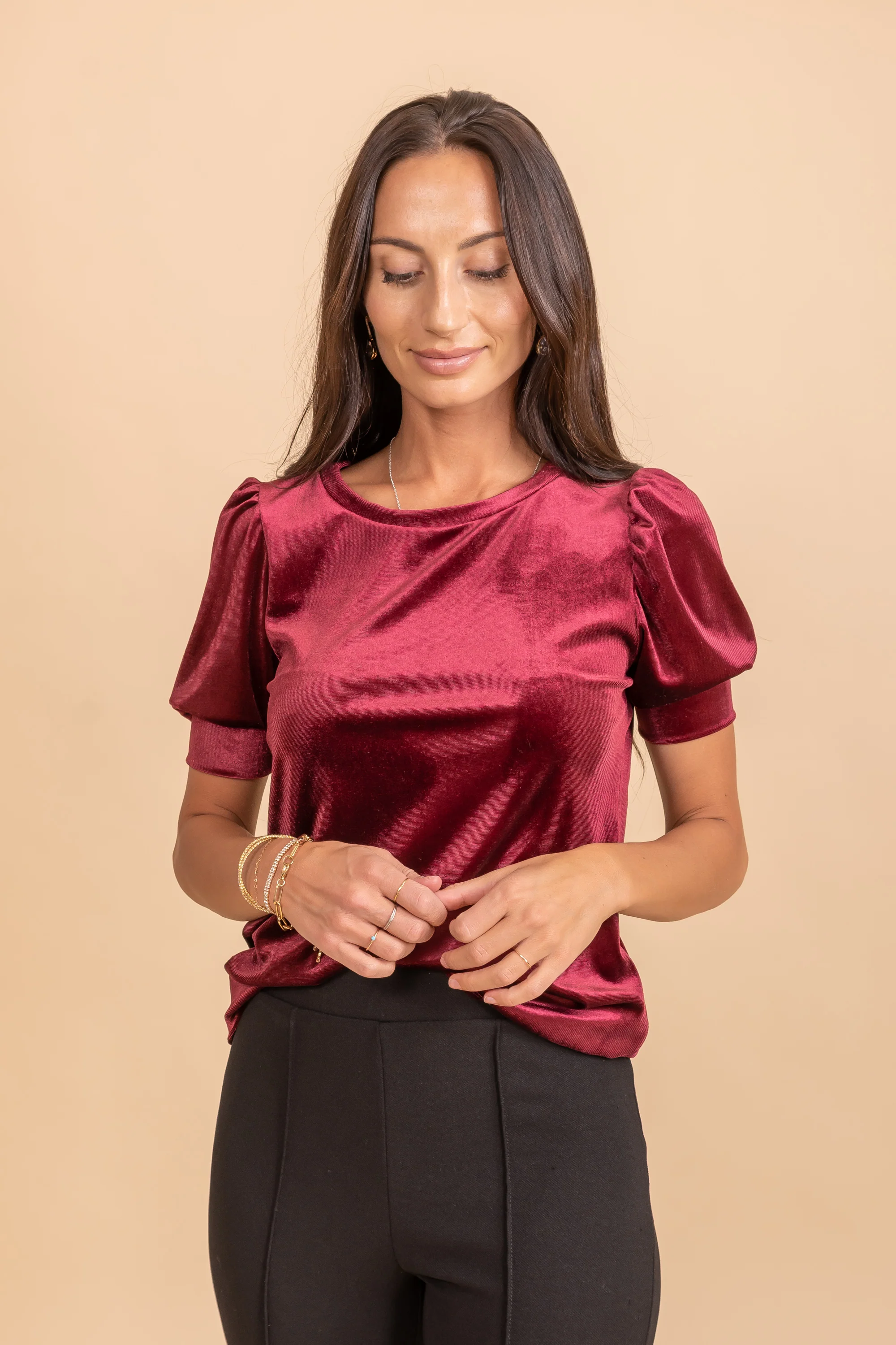 Something Beautiful Velvet Top