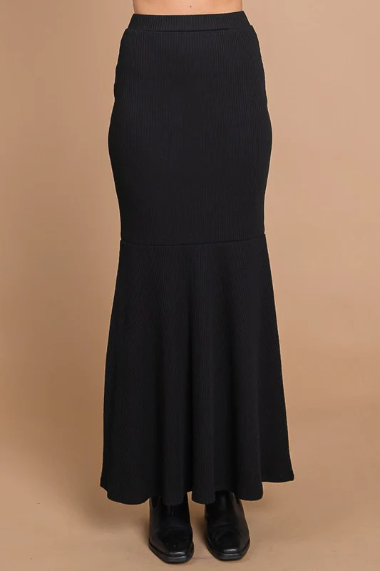 Mermaid Black Maxi Skirt
