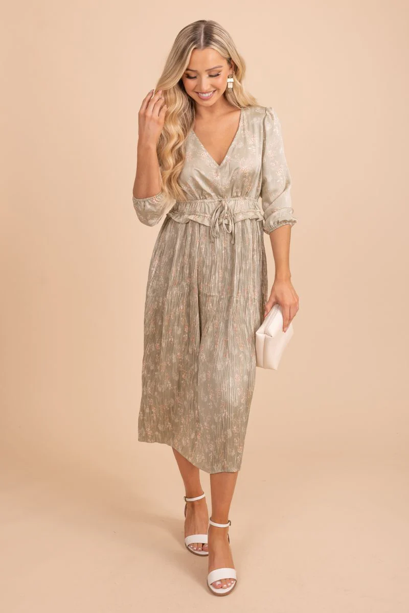 Taking Me Back Floral Midi Dress