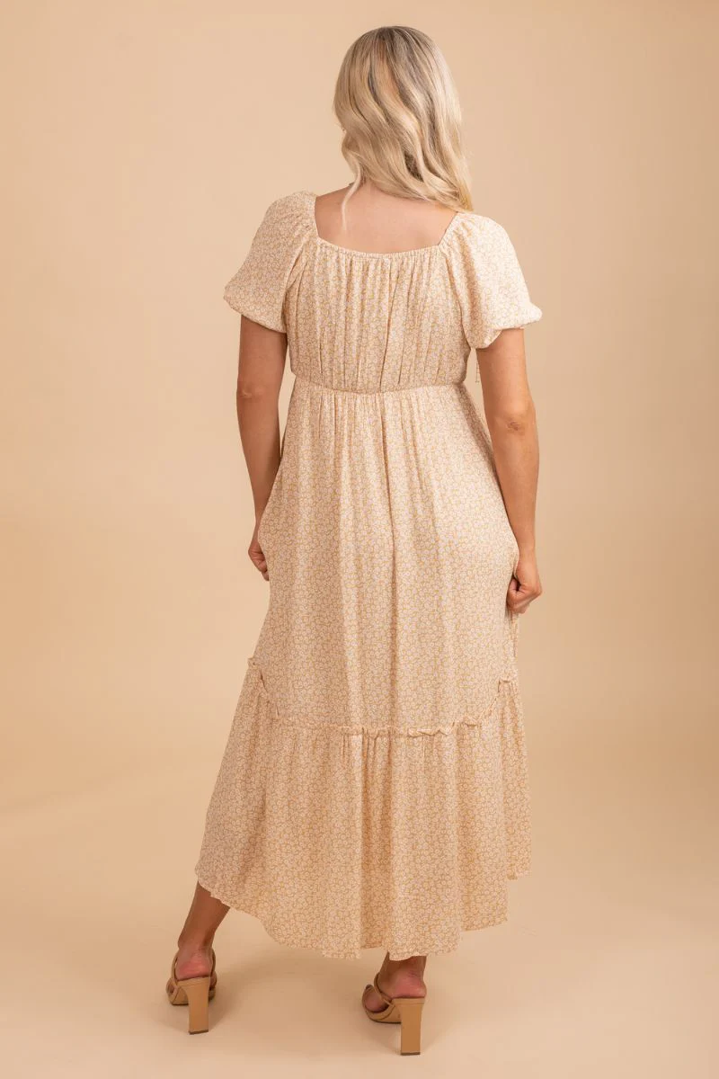 Cover Me In Flowers Floral Maxi Dress no