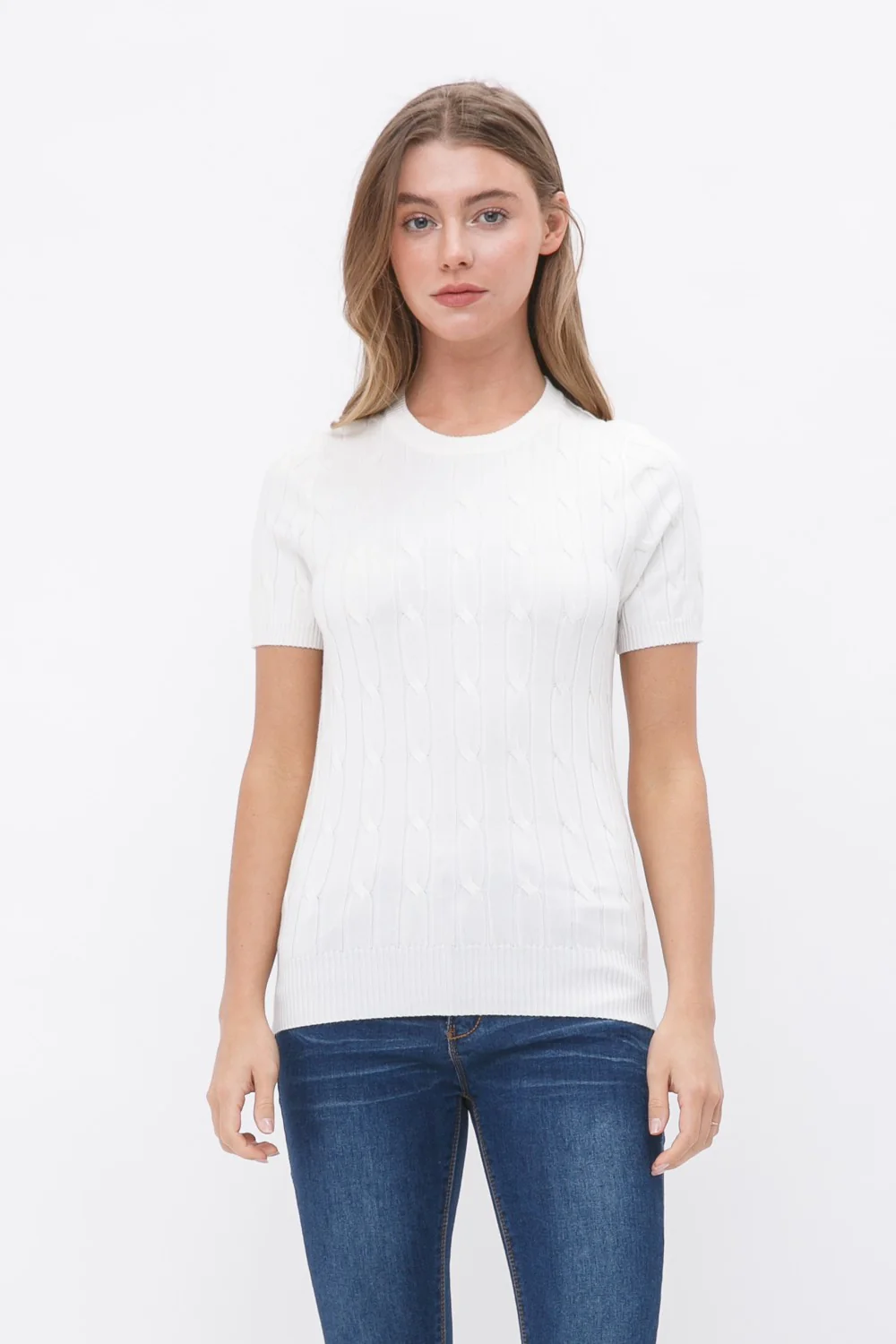 Short Sleeve Sweater Top