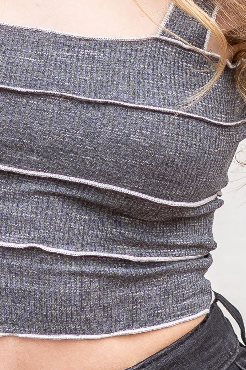 Worth A Shot Cropped Tank Top