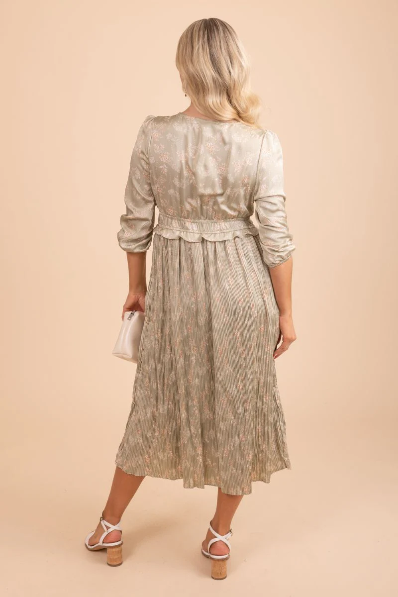 Taking Me Back Floral Midi Dress