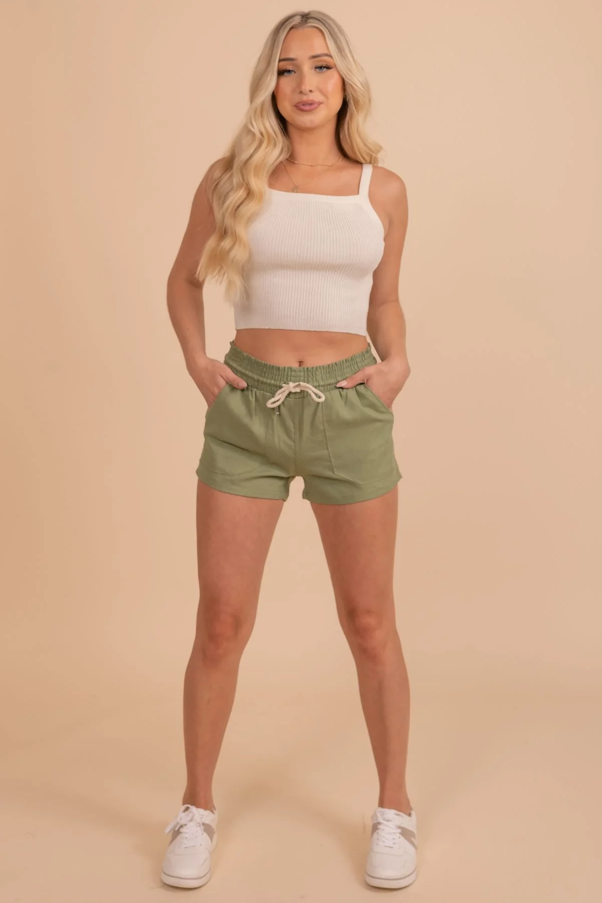 Afternoon Date Linen Shorts