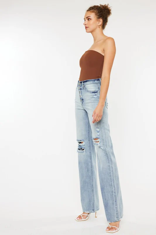 Kan Can Ultra High Rise 90's Flare Jeans