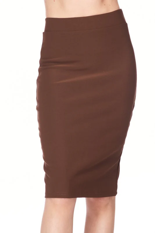 Stretchy Scuba Pencil Skirt